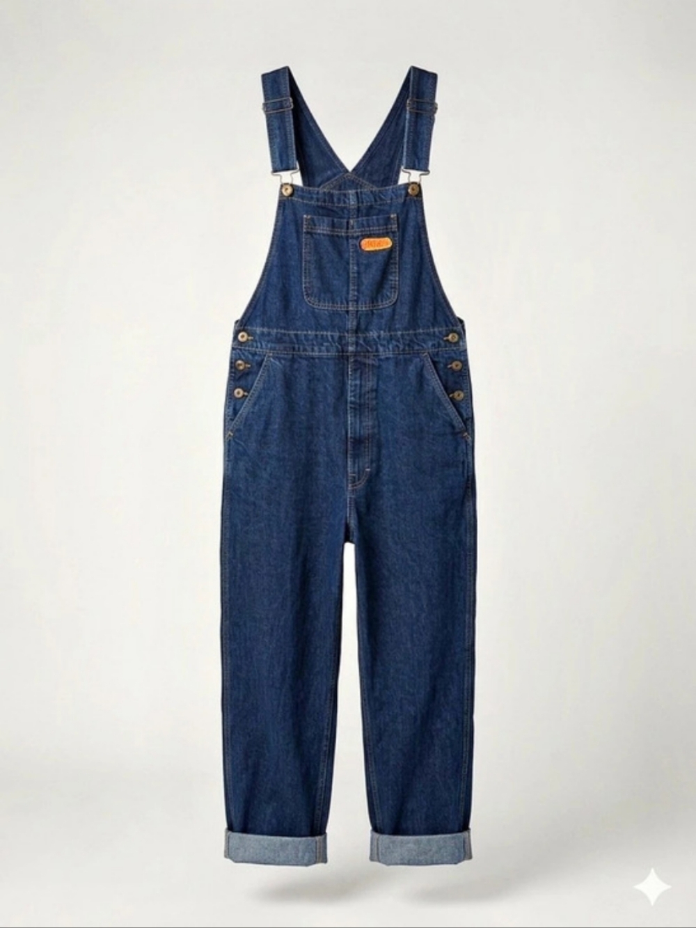 534 Empyre Dark Wash Baggy Denim Overalls - Size S Skater Streetwear